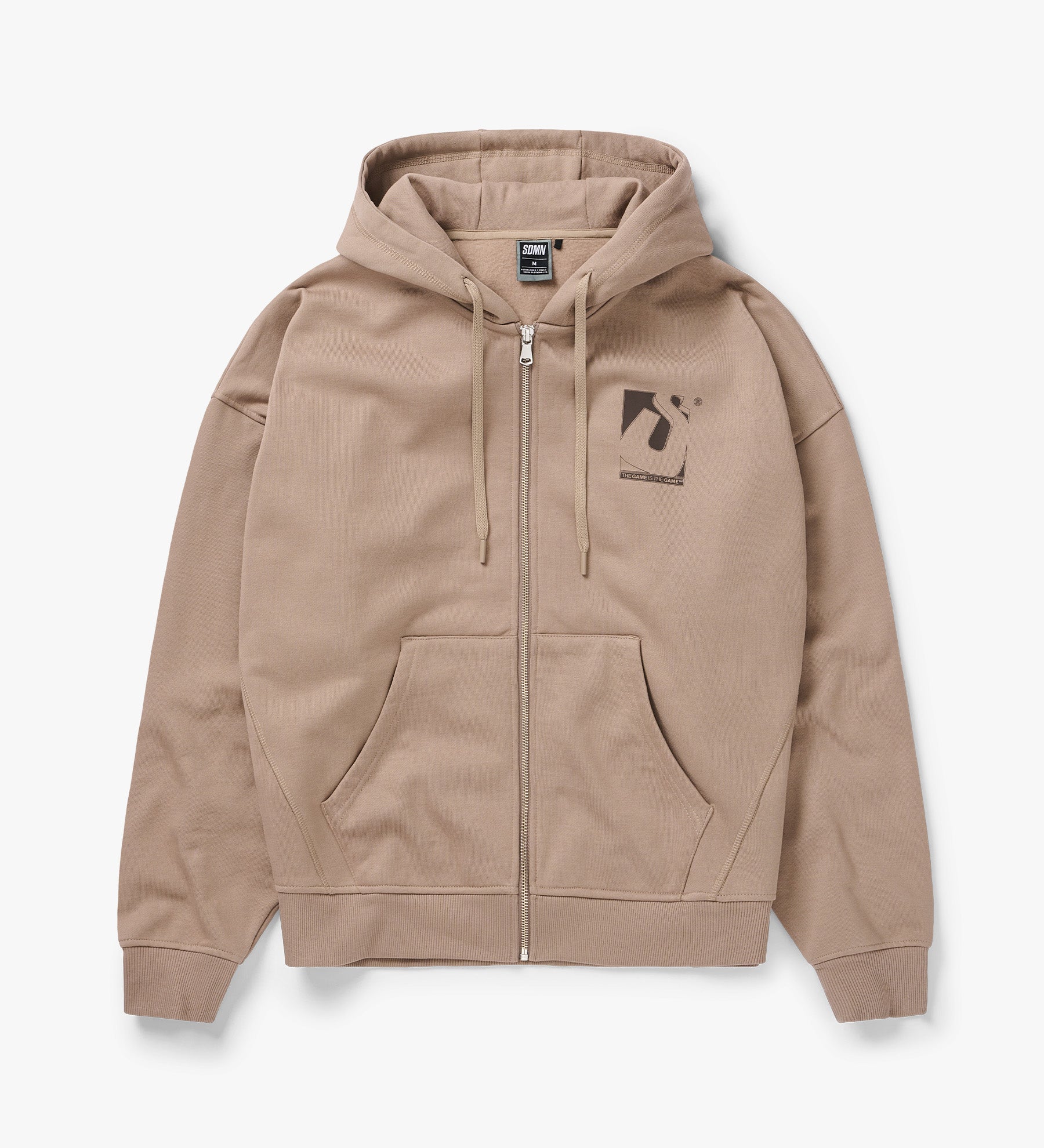Initial Box Zip Hoodie [Fossil]